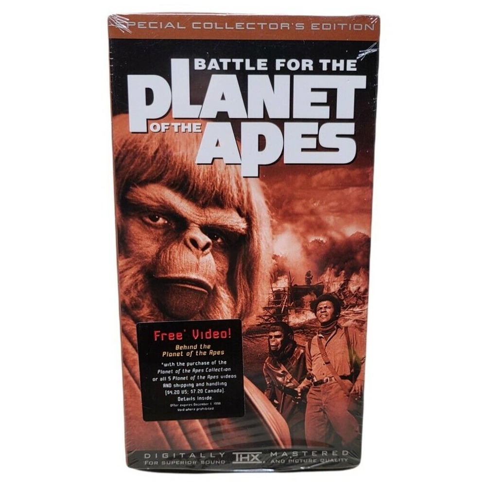 Battle for the Planet of the Apes VHS Special Collector Edition New Sealed IGS